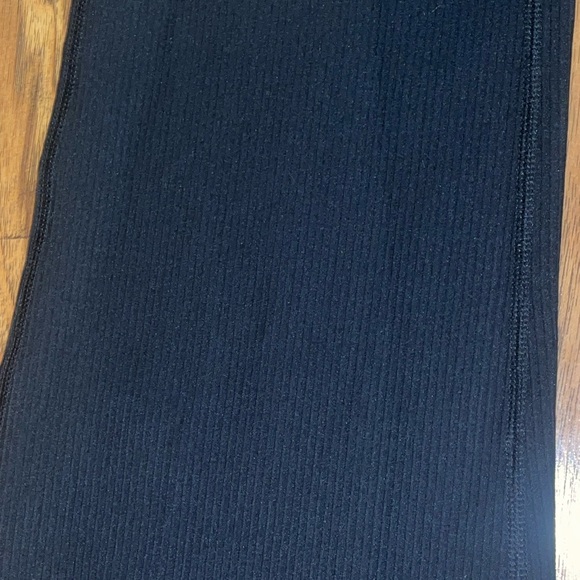 90 Degrees ribbed black flared leggings pants hi rise woman’s medium NWT - Picture 2 of 8
